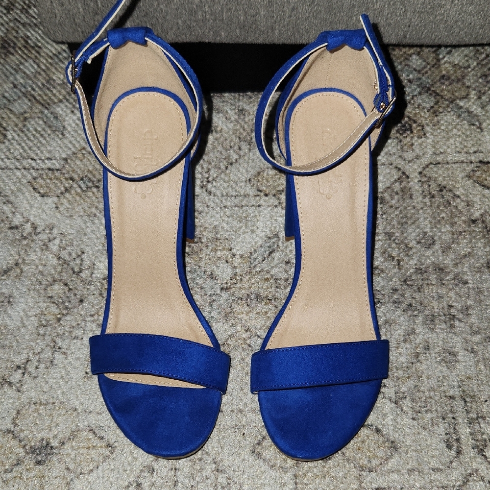 Elegant Blue Women's Heels